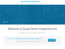 Tablet Screenshot of duval-homeinspections.com